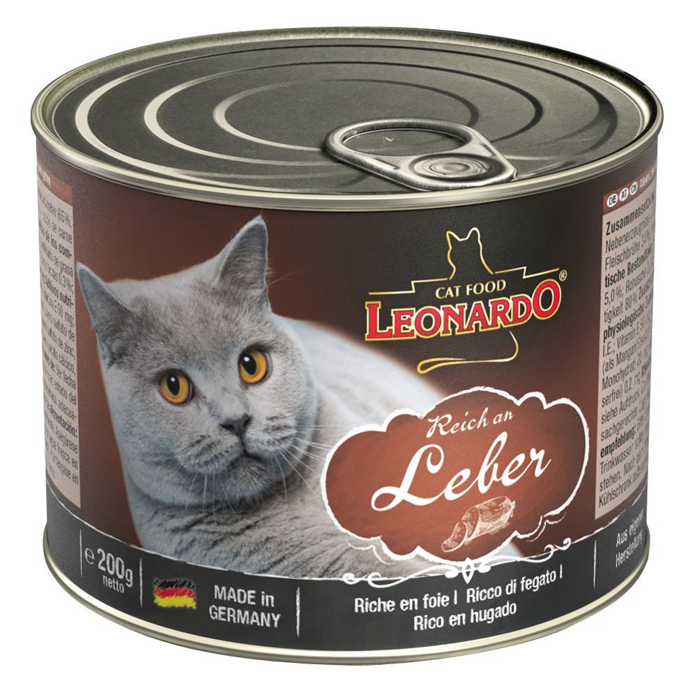 Leonardo для взрослых кошек печень в паштете 200 г