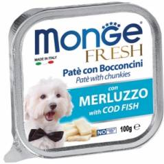 Monge Fresh для собак всех возрастов треска в паштете 100 г