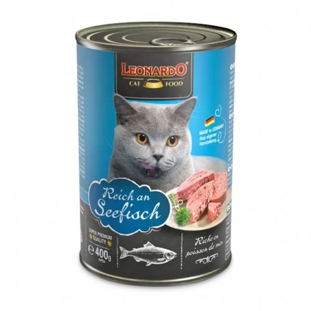 Leonardo для взрослых кошек морская рыба в паштете 400 г