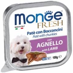 Monge Fresh для собак всех возрастов ягнёнок в паштете 100 г