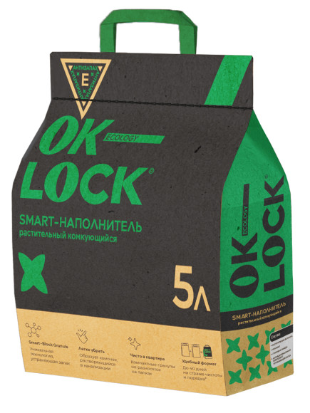 Ok-Lock растительный комкующийся 5 л