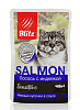Blitz для взрослых кошек кусочки лосося и индейки в соусе 85 г